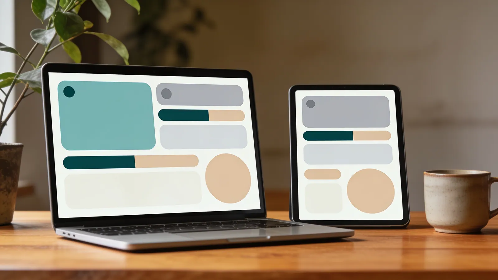 The staff dashboard running under a reseller's own branding on a laptop and tablet